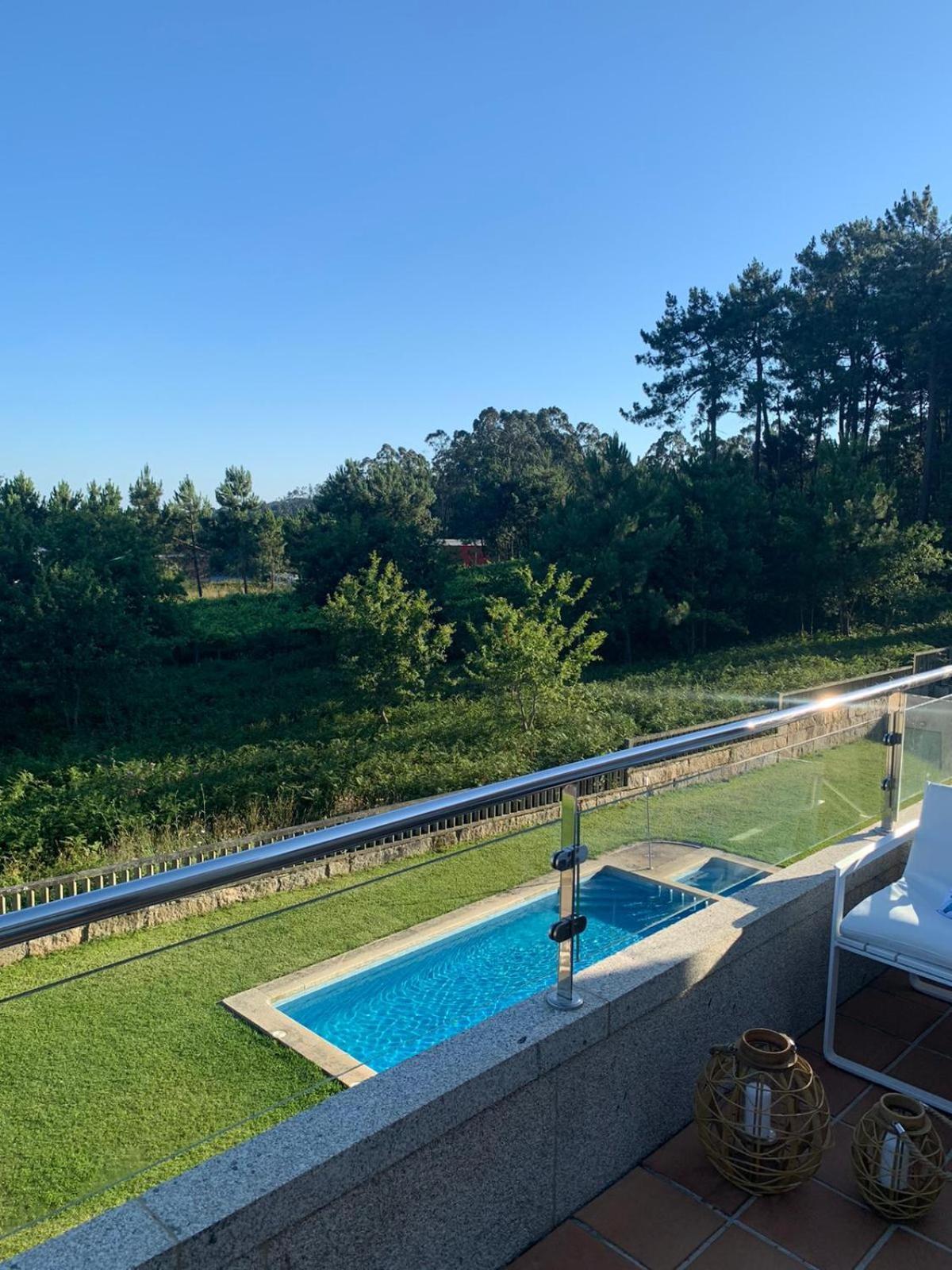"Sanxenxo Holidays" Atico Con Garaje, Barbacoa Y Piscina A 5 Min Del Centro 외부 사진